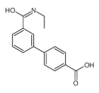 4-[3-(ethylcarbamoyl)phenyl]benzoic acid结构式