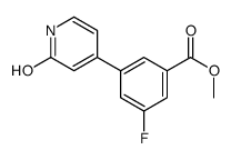 methyl 3-fluoro-5-(2-oxo-1H-pyridin-4-yl)benzoate结构式