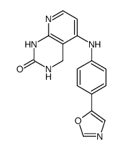 5-(4-Oxazol-5-yl-phenylamino)-3,4-dihydro-1H-pyrido[2,3-d]pyrimidin-2-one结构式