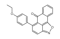 5-(4-ethoxyphenyl)-6-oxo-6H-anthra[1,9-cd]isoxazole结构式