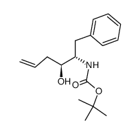 (1S,2S)-(tert-butoxy)-N-[2-hydroxy-1-benzylpent-4-enyl]carboxamide Structure