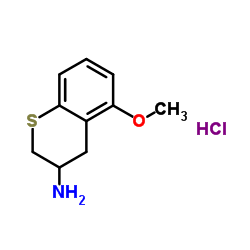 5-Methoxy-3-thiochromanamine hydrochloride (1:1) Structure