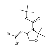 (S)-tert-butyl 4-(2,2-dibromovinyl)-2,2-dimethyloxazolidine-3-carboxylate Structure