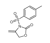 4-methylene-3-(toluene-4-sulfonyl)-oxazolidin-2-one结构式