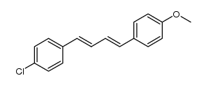 1-chloro-4-(4-(4-methoxyphenyl)buta-1,3-dien-1-yl)benzene结构式