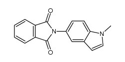 N-(1-methyl-indol-5-yl)-phthalimide结构式