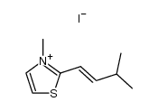 2-(3-methyl)-2-butenyl N-Methylthiazolium Iodide Structure