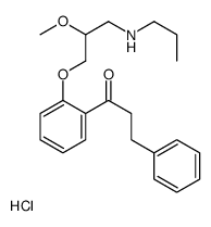 1-[2-[2-methoxy-3-(propylamino)propoxy]phenyl]-3-phenylpropan-1-one,hydrochloride Structure