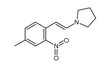 1-[(E)-2-(4-methyl-2-nitrophenyl)vinyl]pyrrolidine结构式