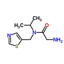 N-Isopropyl-N-(1,3-thiazol-5-ylmethyl)glycinamide结构式