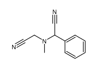 N-(α-cyanobenzyl)-N-(cyanomethyl)methylamine结构式