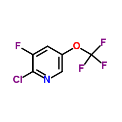 2-Chloro-3-fluoro-5-(trifluoromethoxy)pyridine结构式