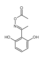 1-(2,6-dihydroxyphenyl)ethanone O-acetyloxime结构式