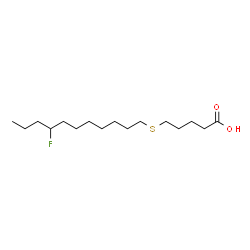 14-fluoro-6-thiaheptadecanoic acid structure