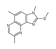 3,5,8-trimethyl-2-methylsulfanylimidazo[4,5-f]quinoxaline结构式