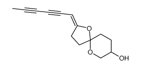 2-hexa-2,4-diynylidene-1,10-dioxaspiro[4.5]decan-8-ol结构式