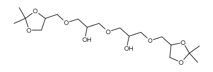 1,2:14,15-di-O-isopropylidene-4,8,12-trioxapentadecane-1,2,6,10,14,15-hexaol结构式