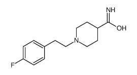 1-[2-(4-fluorophenyl)ethyl]piperidine-4-carboxamide结构式