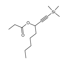 3-Propionyloxy-1-trimethylsilyl-1-octyne结构式