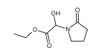 1-(1-hydroxy-1-ethoxycarbonylmethyl)-2-pyrrolidone Structure