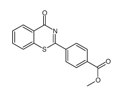 methyl 4-(4-oxo-1,3-benzothiazin-2-yl)benzoate结构式