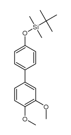 tert-butyl((3',4'-dimethoxy-1,1'-biphenyl-4-yl)oxy)dimethylsilane Structure