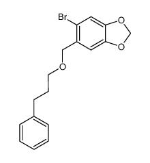 1-(6'-bromopiperonyl)-5-phenyl-2-oxapentane结构式