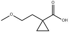 1-(2-甲氧基乙基)环丙烷甲酸结构式