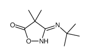 3-(tert-butylamino)-4,4-dimethyl-1,2-oxazol-5-one结构式