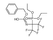 benzyl N-(2-diethoxyphosphoryl-1,1,1,3,3,3-hexafluoropropan-2-yl)carbamate结构式