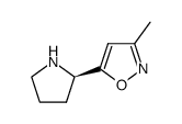 Isoxazole, 3-methyl-5-(2R)-2-pyrrolidinyl- (9CI) picture