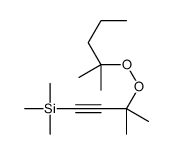 trimethyl-[3-methyl-3-(2-methylpentan-2-ylperoxy)but-1-ynyl]silane结构式