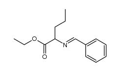 ethyl 2-(benzylideneamino)pentanoate结构式