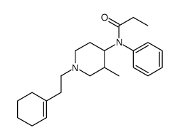 N-[1-[2-(cyclohexen-1-yl)ethyl]-3-methylpiperidin-4-yl]-N-phenylpropanamide结构式