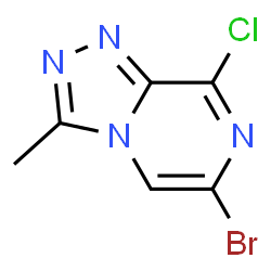 6-bromo-8-chloro-3-methyl-[1,2,4]triazolo[4,3-a]pyrazine Structure