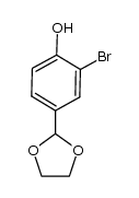4-bromo-3-(1,3-dioxolan-2-yl)phenol Structure