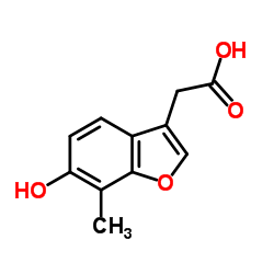 (6-Hydroxy-7-methyl-1-benzofuran-3-yl)acetic acid结构式