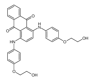 1,4-bis[[4-(2-hydroxyethoxy)phenyl]amino]anthraquinone Structure