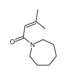 1-(azepan-1-yl)-3-methylbut-2-en-1-one结构式