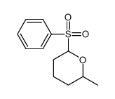 2-(benzenesulfonyl)-6-methyloxane结构式