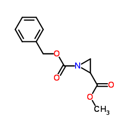 1-Benzyl 2-methyl 1,2-aziridinedicarboxylate Structure