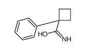 1-Phenylcyclobutanecarboxamide structure