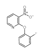 2-(2-氟苯氧基)-3-硝基吡啶结构式