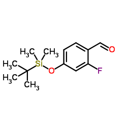 4-{[Dimethyl(2-methyl-2-propanyl)silyl]oxy}-2-fluorobenzaldehyde picture