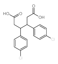 3,4-bis(4-chlorophenyl)hexanedioic acid结构式