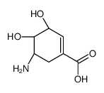 (3R,4S,5R)-5-amino-3,4-dihydroxycyclohexene-1-carboxylic acid Structure
