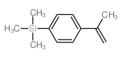 trimethyl-(4-prop-1-en-2-ylphenyl)silane Structure
