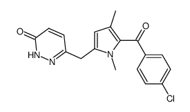 6-[[5-(4-chlorobenzoyl)-1,4-dimethyl-1H-pyrrol-2-yl]methyl]-3(2H)-pyridazinone Structure
