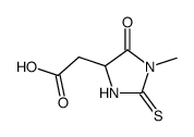(1-methyl-5-oxo-2-thioxo-imidazolidin-4-yl)-acetic acid Structure
