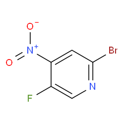 2-Bromo-5-fluoro-4-nitropyridine structure